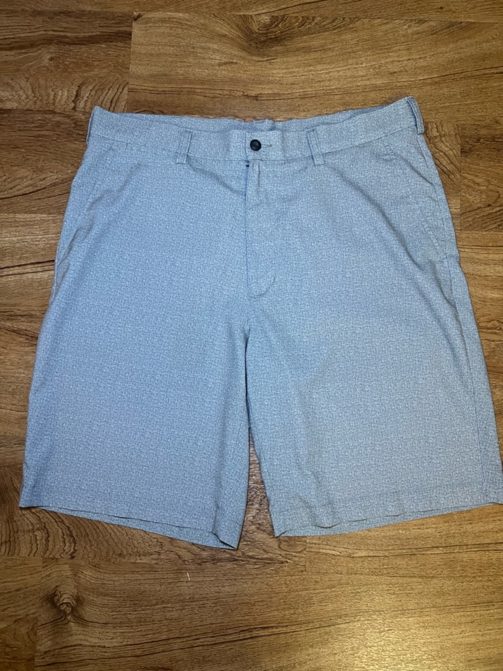PGA Tour Gray Flat Front Golf Shorts Mens 34 Performance Stretch